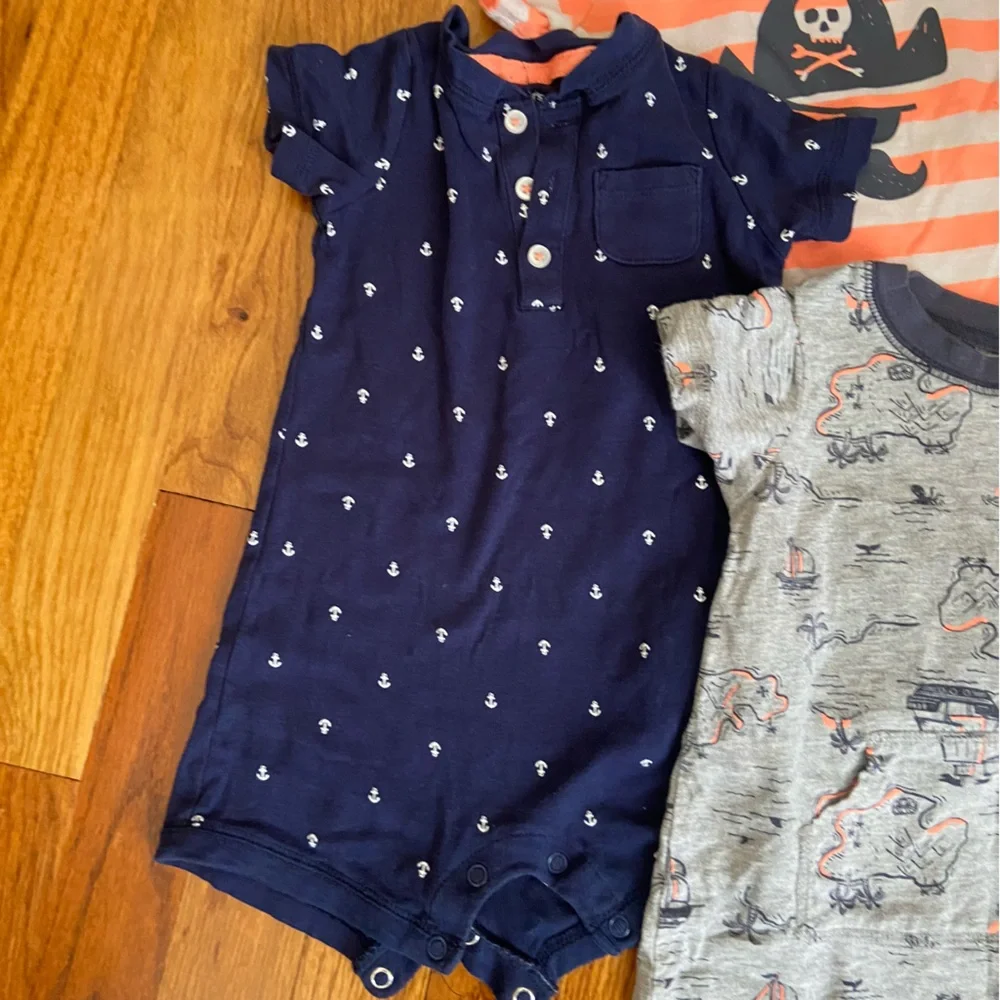Carters Bundle Romper Set Nautical Summer Costal Theme